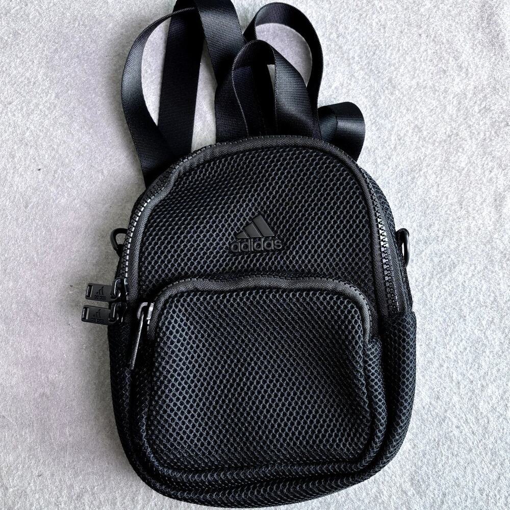 Adidas Concert Festival Weekend Small Black Mini Backpack NWOT